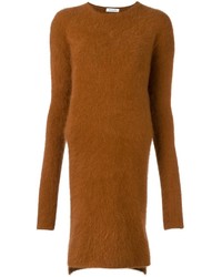 Табачное платье-свитер от Thierry Mugler