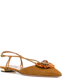 Табачные балетки от Aquazzura