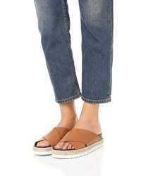 Женские табачные босоножки от Marni