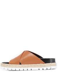 Женские табачные босоножки от Marni