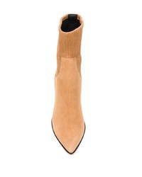 Табачные ботильоны на резинке от Pierre Hardy