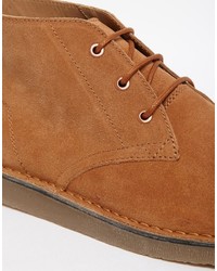 Табачные ботинки дезерты от Lacoste