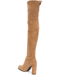 Табачные ботфорты от Stuart Weitzman