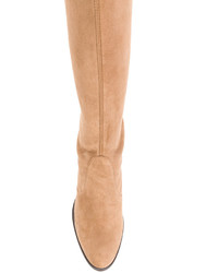 Табачные ботфорты от Stuart Weitzman