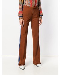 Табачные брюки-клеш от Etro