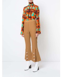 Табачные брюки-клеш от Ellery