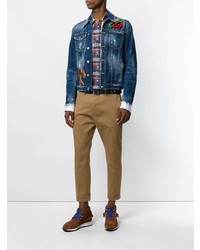 Табачные брюки чинос от DSQUARED2