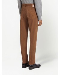 Мужские табачные джинсы от Zegna