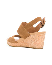 Табачные замшевые босоножки на каблуке от UGG Australia