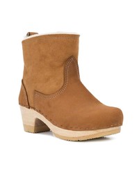 Табачные замшевые ботильоны от No.6