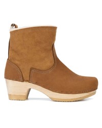 Табачные замшевые ботильоны от No.6