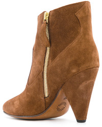 Табачные замшевые ботильоны от Buttero