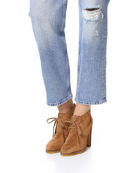 Табачные замшевые ботильоны от See by Chloe