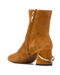 Табачные замшевые ботильоны от L'Autre Chose