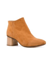 Табачные замшевые ботильоны от Silvano Sassetti