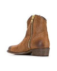 Табачные замшевые ботильоны от Via Roma 15