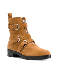 Табачные замшевые ботильоны от Tabitha Simmons