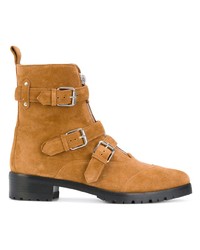 Табачные замшевые ботильоны от Tabitha Simmons