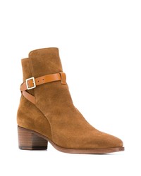 Табачные замшевые ботильоны от L'Autre Chose