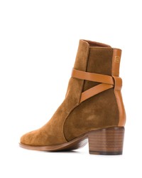 Табачные замшевые ботильоны от L'Autre Chose
