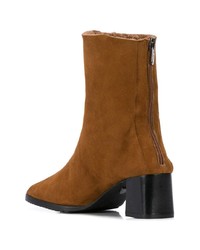 Табачные замшевые ботильоны от Ritch Erani NYFC