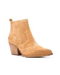 Табачные замшевые ботильоны от Sam Edelman