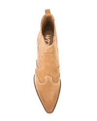 Табачные замшевые ботильоны от Sam Edelman