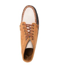 Табачные замшевые ботинки дезерты от Sebago