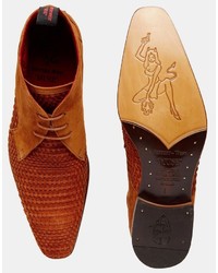 Табачные замшевые ботинки дезерты от Jeffery West