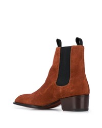 Мужские табачные замшевые ботинки челси от Giuseppe Zanotti