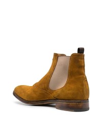 Мужские табачные замшевые ботинки челси от Premiata