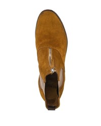 Мужские табачные замшевые ботинки челси от Premiata