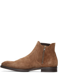 Мужские табачные замшевые ботинки от H By Hudson