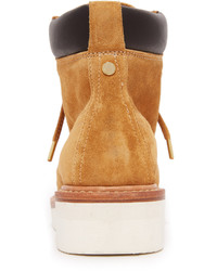 Женские табачные замшевые ботинки от Rag & Bone