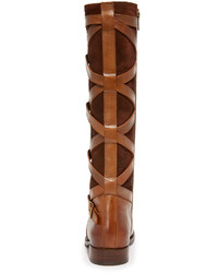 Женские табачные замшевые ботинки от Frye