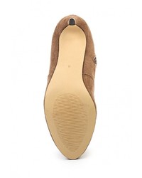 Табачные замшевые ботфорты от River Island