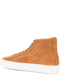 Мужские табачные замшевые кеды от Common Projects