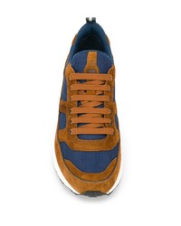 Мужские табачные замшевые кроссовки от Car Shoe