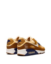 Мужские табачные замшевые низкие кеды от Nike