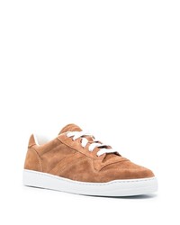 Мужские табачные замшевые низкие кеды от Doucal's