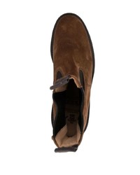 Мужские табачные замшевые повседневные ботинки от Tricker's