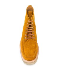 Мужские табачные замшевые повседневные ботинки от Ami