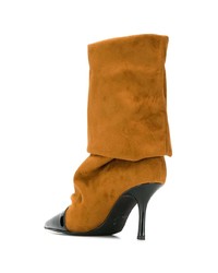 Табачные замшевые полусапоги от Marc Ellis