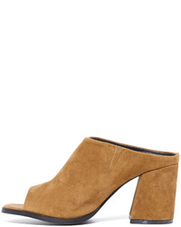 Табачные замшевые сабо от Sol Sana