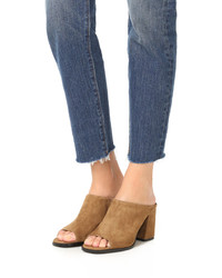 Табачные замшевые сабо от Sol Sana