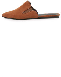 Табачные замшевые сабо от Jenni Kayne