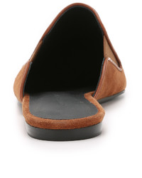 Табачные замшевые сабо от Jenni Kayne