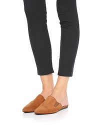 Табачные замшевые сабо от Jenni Kayne