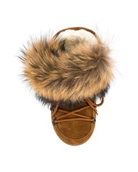 Женские табачные зимние ботинки от Dsquared2