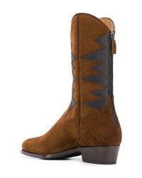 Мужские табачные ковбойские сапоги от Barbanera